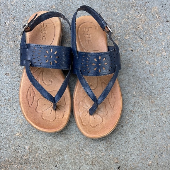 b.o.c. Shoes - b.o.c. Navy Leather Sandals